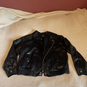 Faux leather jacket